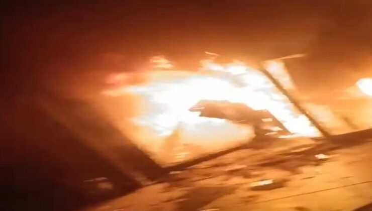 Sultangazi’de ayakkabı mağazasında yangın; alevlerden böyle kaçtılar