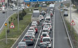 Tekirdağ-İstanbul kara yolunda trafik kilitlendi