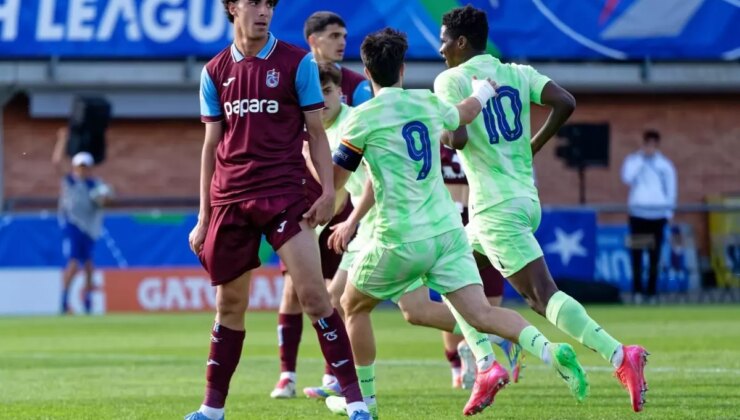 Trabzonspor U19, UEFA Gençlik Ligi’nin finalinde Barcelona U19’a direnemedi