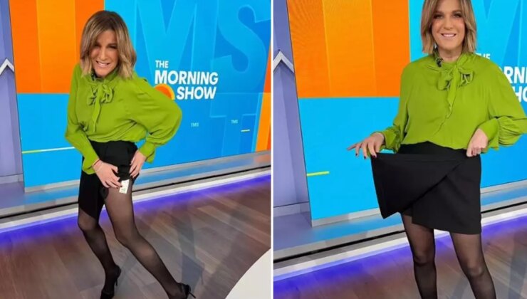 Ünlü sunucu, canlı yayında verdiği frikik sonrası rezil oldu