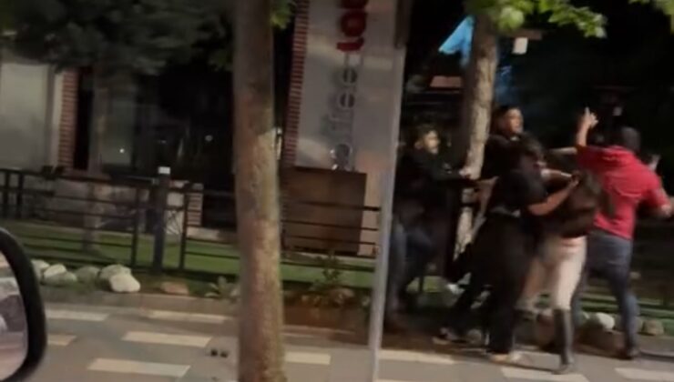 Bolu’da Sokak Ortasında Yumruklu Kavga