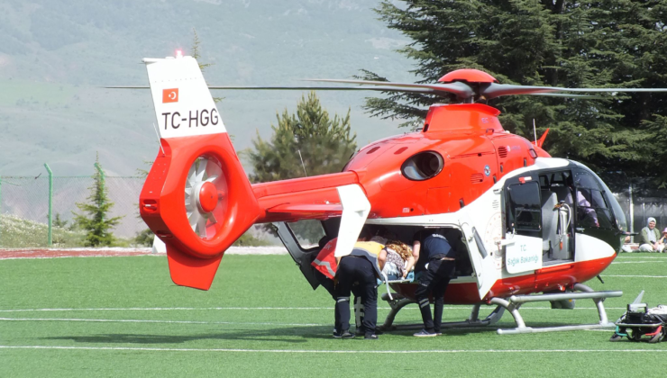 Dağlık İlçelerinde Hava Ambulansı Hayat Kurtarıyor