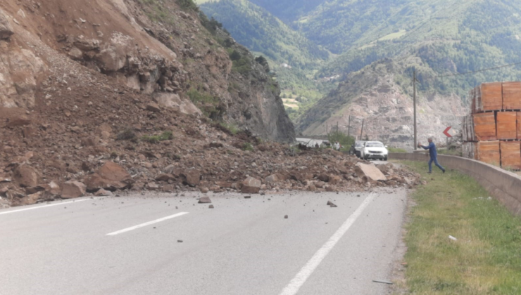 Gümüşhane-Giresun Karayolu Ulaşıma Kapandı