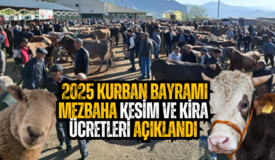 Şebinkarahisar’da 2025 Kurban Bayramı Kesim ve Padok Ücretleri Açıklandı