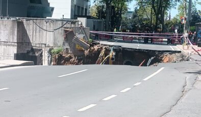 Maslak’ta Yol Göçtü: Ulaşım Felç Oldu