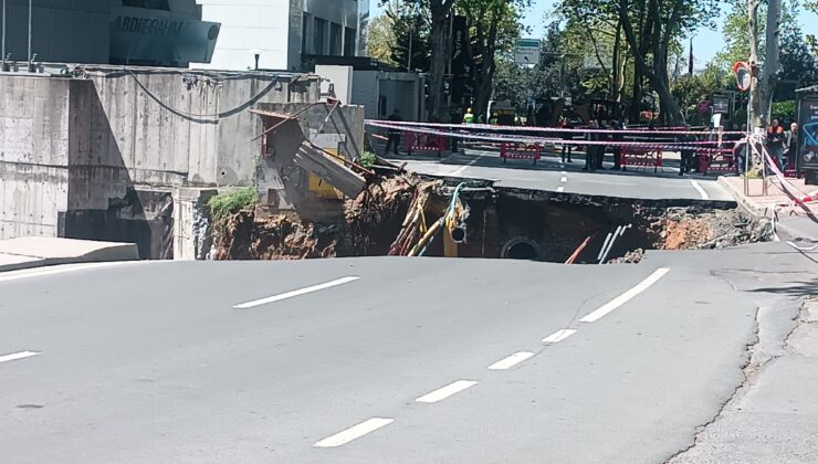 Maslak’ta Yol Göçtü: Ulaşım Felç Oldu