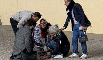 Filistin İçin Avrupa’da Çarpıcı Protesto