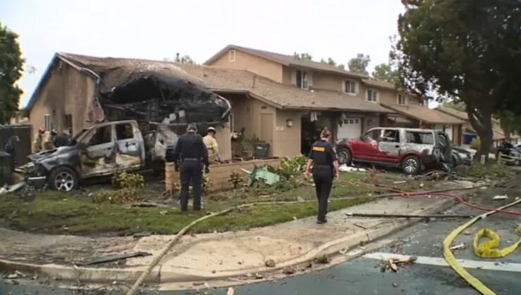ABD’de küçük uçak, yerleşim yerine düştü