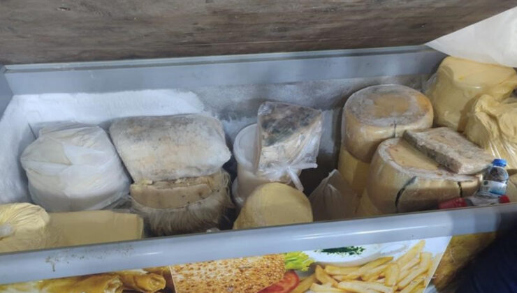 Adana’da fuarda satılan 240 kilo bozuk gıda imha edildi