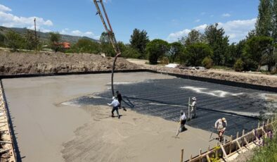 Akıncılar Kültür Merkezi İnşaatında Temel Aşaması Tamamlandı