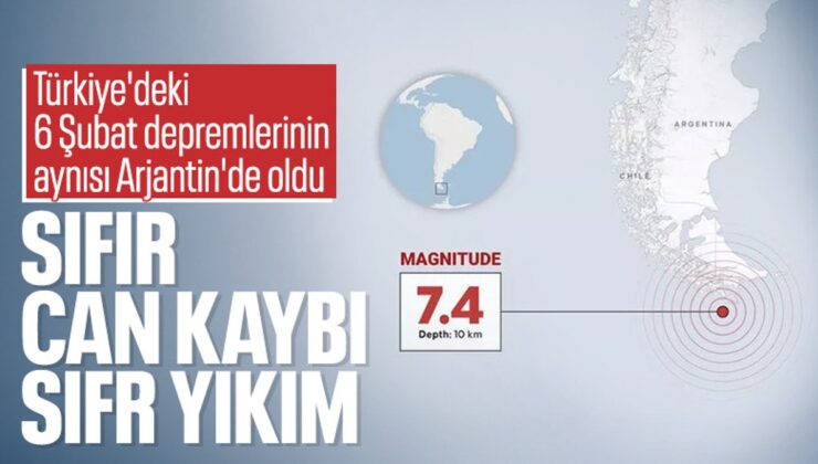 Arjantin’de 7.4’lük depremde sadece mobilyalar sallandı