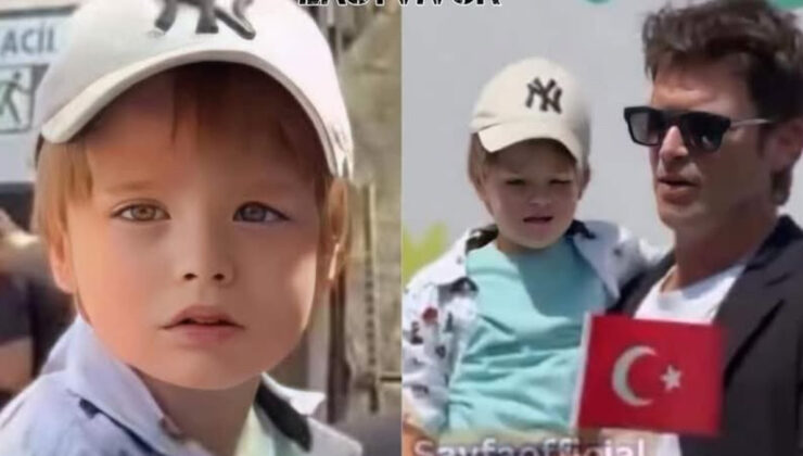 Kıvanç Tatlıtuğ Oğlu Kurt Efe ile 19 Mayıs Etkinliklerinde