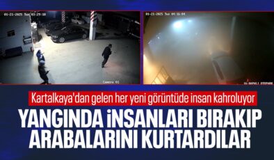 Çalışanlar Önce Arabalarını Kurtarmış