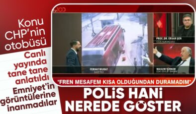 CHP Otobüsü Polislerin Üzerine Sürüldü