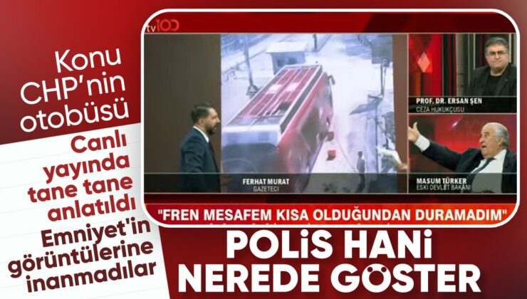 CHP Otobüsü Polislerin Üzerine Sürüldü
