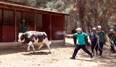 Gaziantep’te ‘kurban yakalama timi’ bayrama hazır