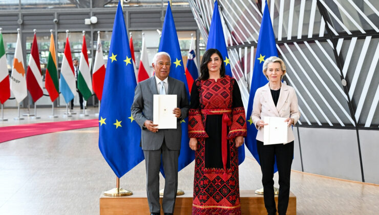 İlk kez bir Filistin temsilcisi AB’ye mektup sunarak görevine başladı