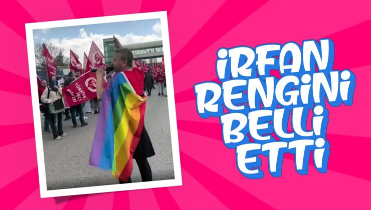 İrfan Değirmenci’nin LGBT Bayrağı Tepki Çekti