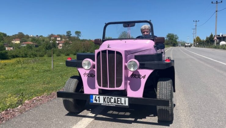 Kocaeli’de çapa motorundan nostaljik otomobil yapıldı