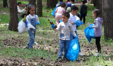 Minik çevreciler, Erzurum’da doğayı ‘tedavi ediyor’