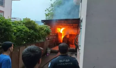 İnegöl’de Erkek Öğrenci Yurdunda Yangın