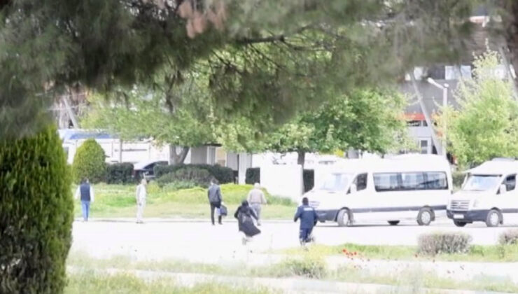 Osmaniye’de zabıta ile dilenciler arasındaki kovalamaca kameralara yansıdı