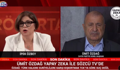 Sözcü TV, yapay zeka ürünü Ümit Özdağ’ı konuşturdu