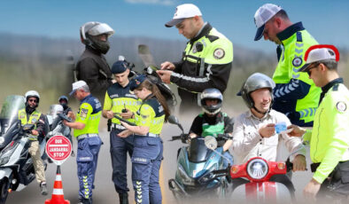 Yılın ilk 5 ayında kask takmayan 475 bin sürücüye ceza uygulandı