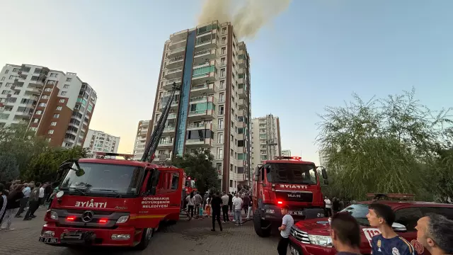 Diyarbakır’da 13 Katlı Apartmanda Yangın