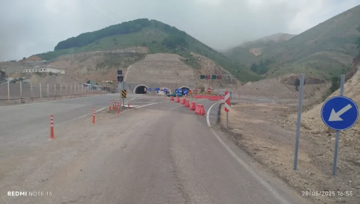 Eğribel Tüneli’nde Trafik Düzenlemesi