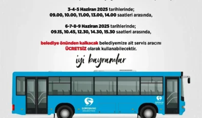 Gümüşhane Belediyesi’nden Bayramda Ücretsiz Ulaşım Hizmeti