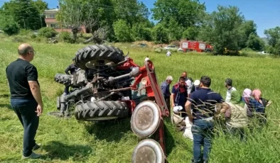 Şebinkarahisar’da Traktör Kazası