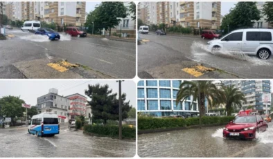 Trabzon’da Sağanak Yağış Hayatı Felç Etti