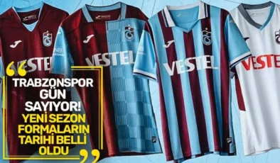 Trabzonspor’un Yeni Sezon Formaları Satışa Çıkıyor