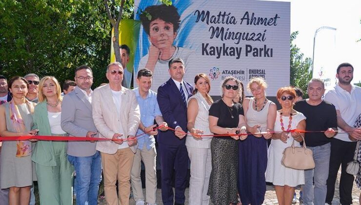 Ataşehir’de Mattia Ahmet Minguzzi kaykay pisti açıldı