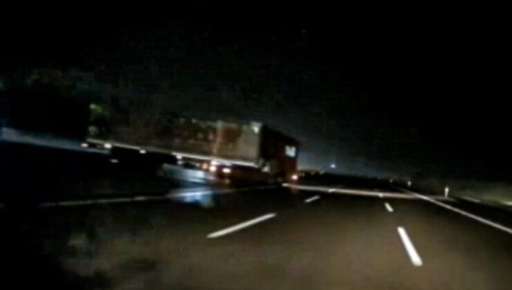 Bolu’da otoyolda hatalı dönüş facianın eşiğine getirdi