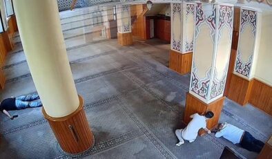 Camide skandal görüntü! Güvenlik kamerası her şeyi kaydetti