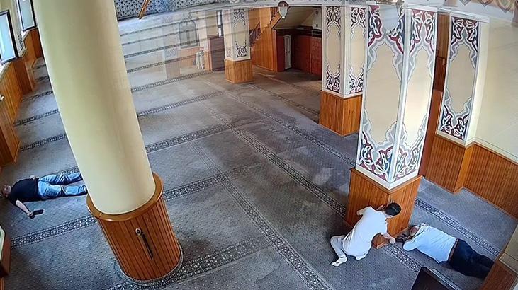 Camide skandal görüntü! Güvenlik kamerası her şeyi kaydetti
