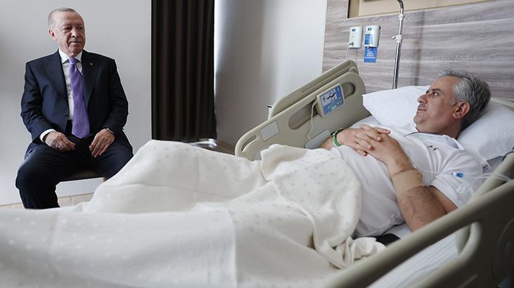 Cumhurbaşkanı Erdoğan’dan Hasan Basri Yalçın’a ziyaret