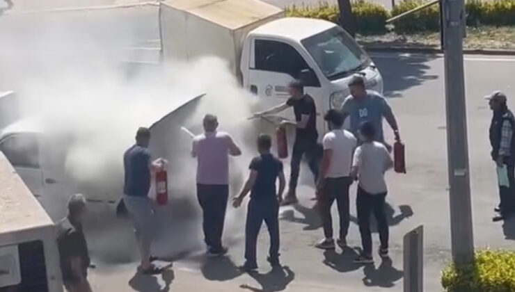 Motorundan Dumanlar Yükselen Otomobil Düzce’de Korkuttu