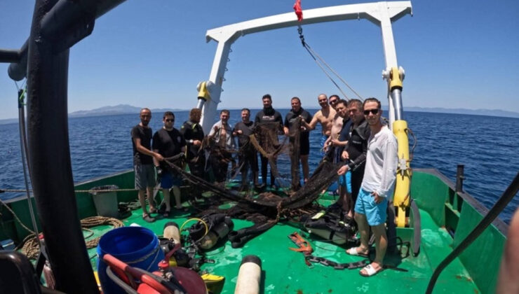 Ege ve Marmara’da hayalet ağ temizliği sürüyor