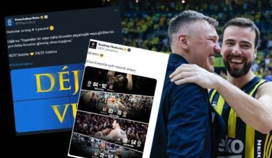 Fenerbahçe Beko’dan şampiyonluk sonrası Beşiktaş’a gönderme: Dejavu!