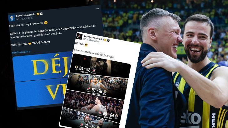 Fenerbahçe Beko’dan şampiyonluk sonrası Beşiktaş’a gönderme: Dejavu!