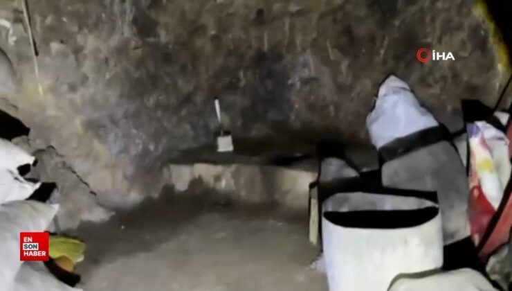 Irak’ın kuzeyinde teröristlere ait mağarada çok sayıda mühimmat ele geçirildi