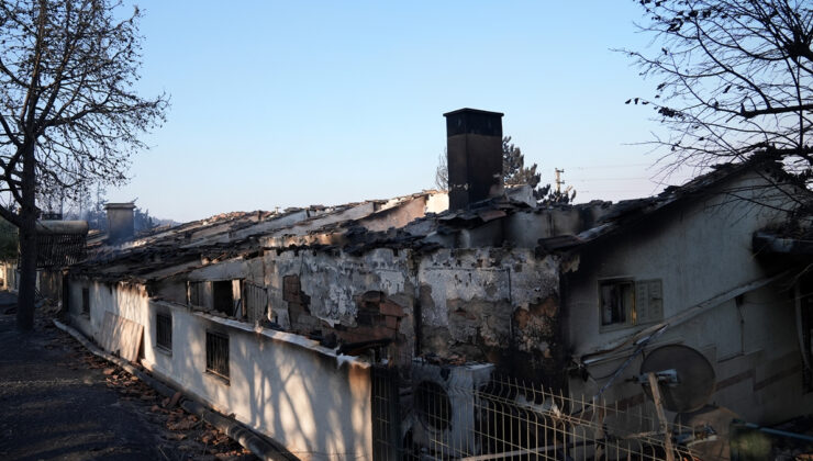 İzmir’deki orman yangınında evler zarar gördü