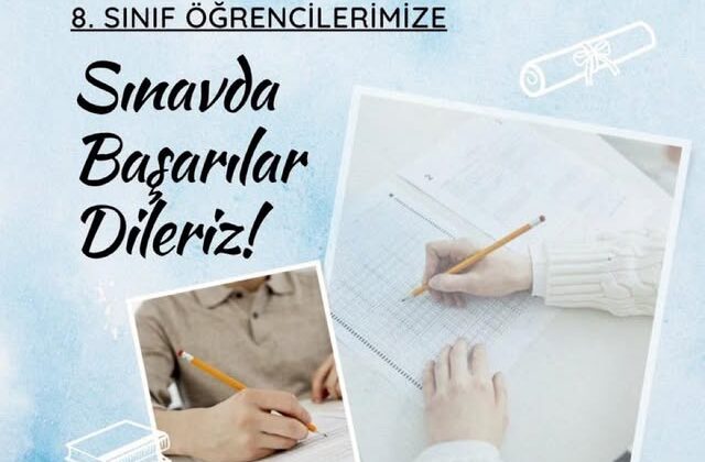 LGS’ye Girecek Tüm Öğrencilerimize Başarılar!