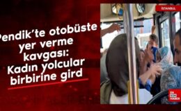 Pendik’te otobüste yer verme kavgası: Kadın yolcular birbirine girdi