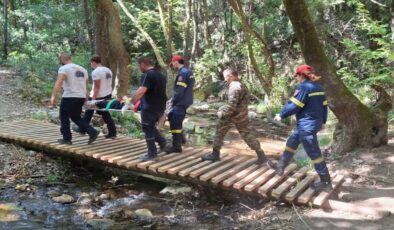 Sisam adasına tatile giden Türk genci şelalede can verdi