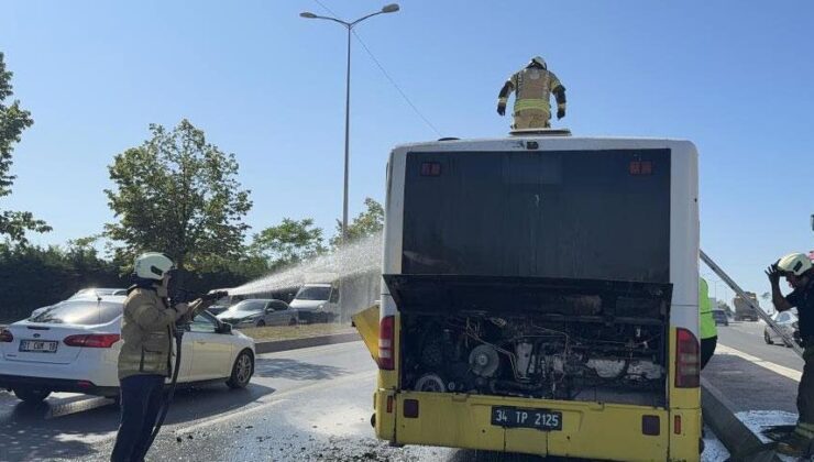 Sultangazi’de dehşet anları! İETT otobüsü alev aldı