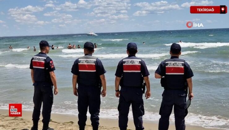 Tekirdağ’da denize girenlere jandarma ve sahil güvenlikten uyarı